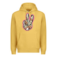 Antique Gold Jack Russel Peace Sign Premium Hoodie - Jasminsmagicworld