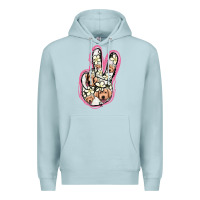 Blue Mist Jack Russel Peace Sign Premium Hoodie - Jasminsmagicworld