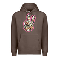Coffee Jack Russel Peace Sign Premium Hoodie - Jasminsmagicworld