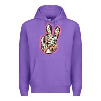 Purple Jack Russel Peace Sign Premium Hoodie - Jasminsmagicworld
