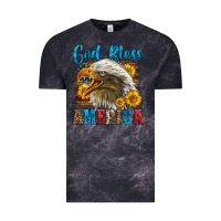 Cloud Black God Bless America Vintage Tee - LillyAllenDesigns