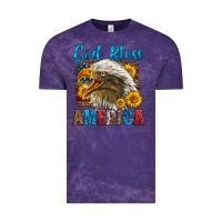 Cloud Purple God Bless America Vintage Tee - LillyAllenDesigns