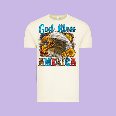 God Bless America Vintage Tee Designed By Lillyallendesigns