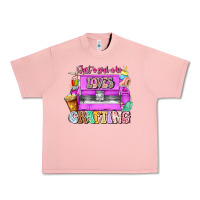 Salmon Just A Girl Who Loves Crafting Urban Heavy Tee - CowhideDigitalArt