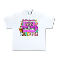 White Just A Girl Who Loves Crafting Urban Heavy Tee - CowhideDigitalArt