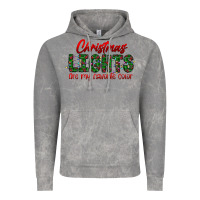 Cloud Rock festive christmas lights text art Vintage Hoodie - CowhideDigitalArt
