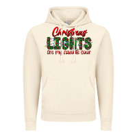 Vintage Artic festive christmas lights text art Vintage Hoodie - CowhideDigitalArt