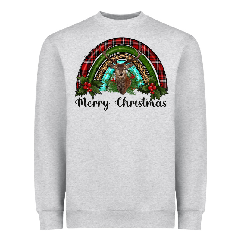 Reindeer Rainbow Christmas Heavyweight Sweatshirt by RanaPortraitStore | Teevron
