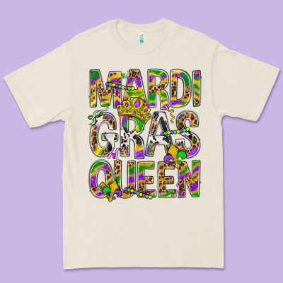 Mardi Gras Queen Premium Tee Designed By Bundleandbundleshop