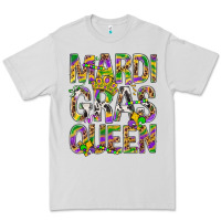 Dove Grey Mardi Gras Queen Premium Tee - BundleAndBundleShop