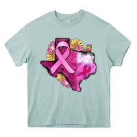 Arona Texas Cancer Awareness map Heavy Core Tee - FaDigitalArtStudio