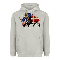 Moon Dust american flag bison Heavyweight Hoodie - Jasminsmagicworld