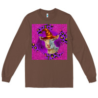 Chestnut Halloween Saanen Goat Long Sleeve Tee - LillyAllenDesigns