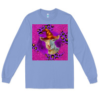 Colony Blue Halloween Saanen Goat Long Sleeve Tee - LillyAllenDesigns