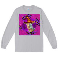 Moon Dust Halloween Saanen Goat Long Sleeve Tee - LillyAllenDesigns