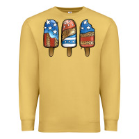 Antique Gold patriotic leopard popsicles Premium Sweatshirt - Jasminsmagicworld