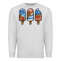 Dove Grey patriotic leopard popsicles Premium Sweatshirt - Jasminsmagicworld