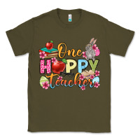 Army Green Easter Day One hoppy Teacher Classic Tee - OliviaCreatesArt