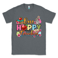 Charcoal Heather Easter Day One hoppy Teacher Classic Tee - OliviaCreatesArt