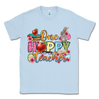 Dusty Blue Easter Day One hoppy Teacher Classic Tee - OliviaCreatesArt