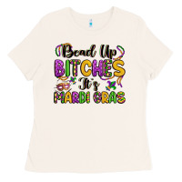 Bone bead up bitches it s mardi gras Ladies Tee - LillyAllenDesigns