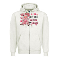 Valentine's Day Don't Go Bacon My Heart Zipper Hoodie | Teevron