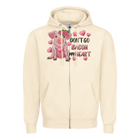 Sandshell Valentine's Day Don't Go Bacon My Heart Zipper Hoodie - RanaPortraitStore