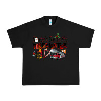 Black Santa's Favorite Firefighter Urban Heavy Tee - LillyAllenDesigns