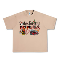 Burro Santa's Favorite Firefighter Urban Heavy Tee - LillyAllenDesigns
