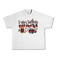 Lunar Rock Santa's Favorite Firefighter Urban Heavy Tee - LillyAllenDesigns