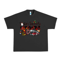 Pigment Black Santa's Favorite Firefighter Urban Heavy Tee - LillyAllenDesigns