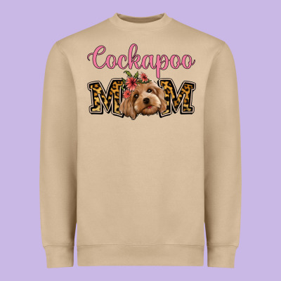 Cockapoo Mom Heavyweight Sweatshirt Designed By Jasminsmagicworld