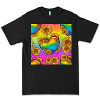 Black Pride lgbtq leopard hearts and sunflowers seamless Premium Tee - BundleAndBundleShop