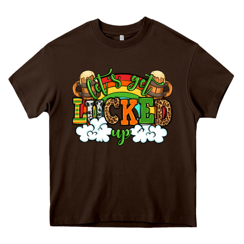 Let's Get Lucked Up St. Patrick's Day Heavy Core Tee by OliviaCreatesArt | Teevron