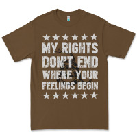 Cacao My Rights Don't End Where Your Feelings Begin Premium Tee - artisFamous