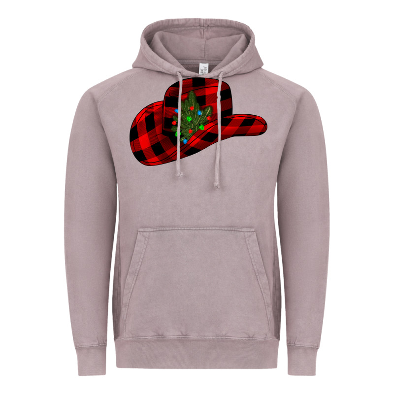 Cowboy Christmas Vintage Hoodie by CowhideDigitalArt | Teevron