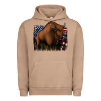 Pigment Burro American Bison Urban Hoodie - Jasminsmagicworld