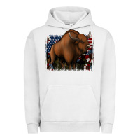 Pigment Lunar Rock American Bison Urban Hoodie - Jasminsmagicworld