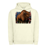 Pigment Pistachio American Bison Urban Hoodie - Jasminsmagicworld