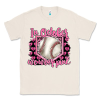 Natural in october we wear pink baseball Classic Tee - BarkalooDesign