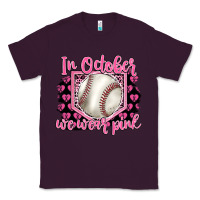 Plum in october we wear pink baseball Classic Tee - BarkalooDesign