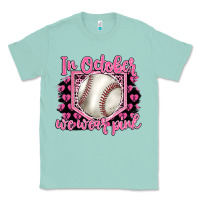 Seafoam in october we wear pink baseball Classic Tee - BarkalooDesign