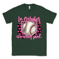 Sports Green in october we wear pink baseball Classic Tee - BarkalooDesign