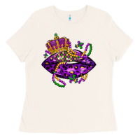 Bone mardi gras lips Ladies Tee - LillyAllenDesigns