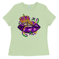 Matcha mardi gras lips Ladies Tee - LillyAllenDesigns