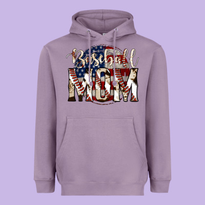 Baseball Mom Heavyweight Hoodie Designed By Jasminsmagicworld