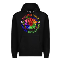 Black oncology team sunflower Premium Hoodie - BarkalooDesign
