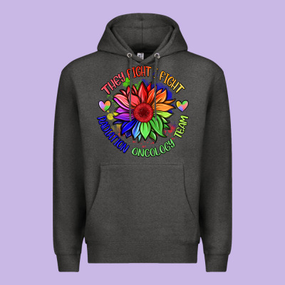 Oncology Team Sunflower Premium Hoodie Designed By Barkaloodesign