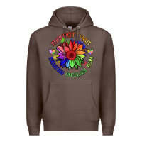 Coffee oncology team sunflower Premium Hoodie - BarkalooDesign