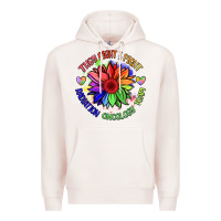 Pale Pink oncology team sunflower Premium Hoodie - BarkalooDesign